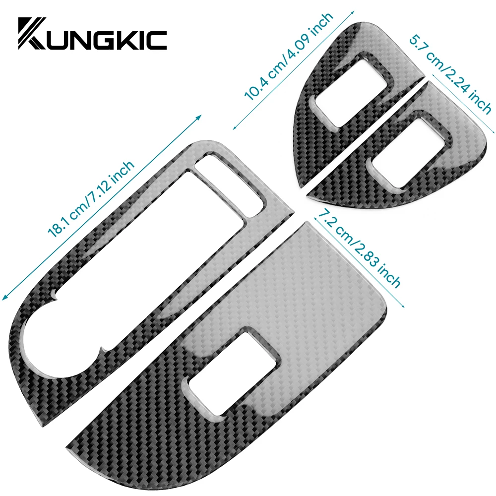 Real Soft Carbon Fiber For Alfa Romeo Giulia 952 2015 2016 2017 2018 2019 2020 2021 2022 2023 2024 Car Window Frame Sticker
