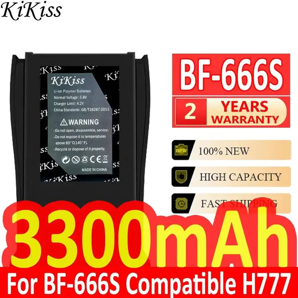 

Walkie - Talkie Battery BF-666S 3300mAh For Baofeng BL-1 BF-888S BF-C1 H-777 BF-777S RT21 H777S RT24V Walkie Talkie