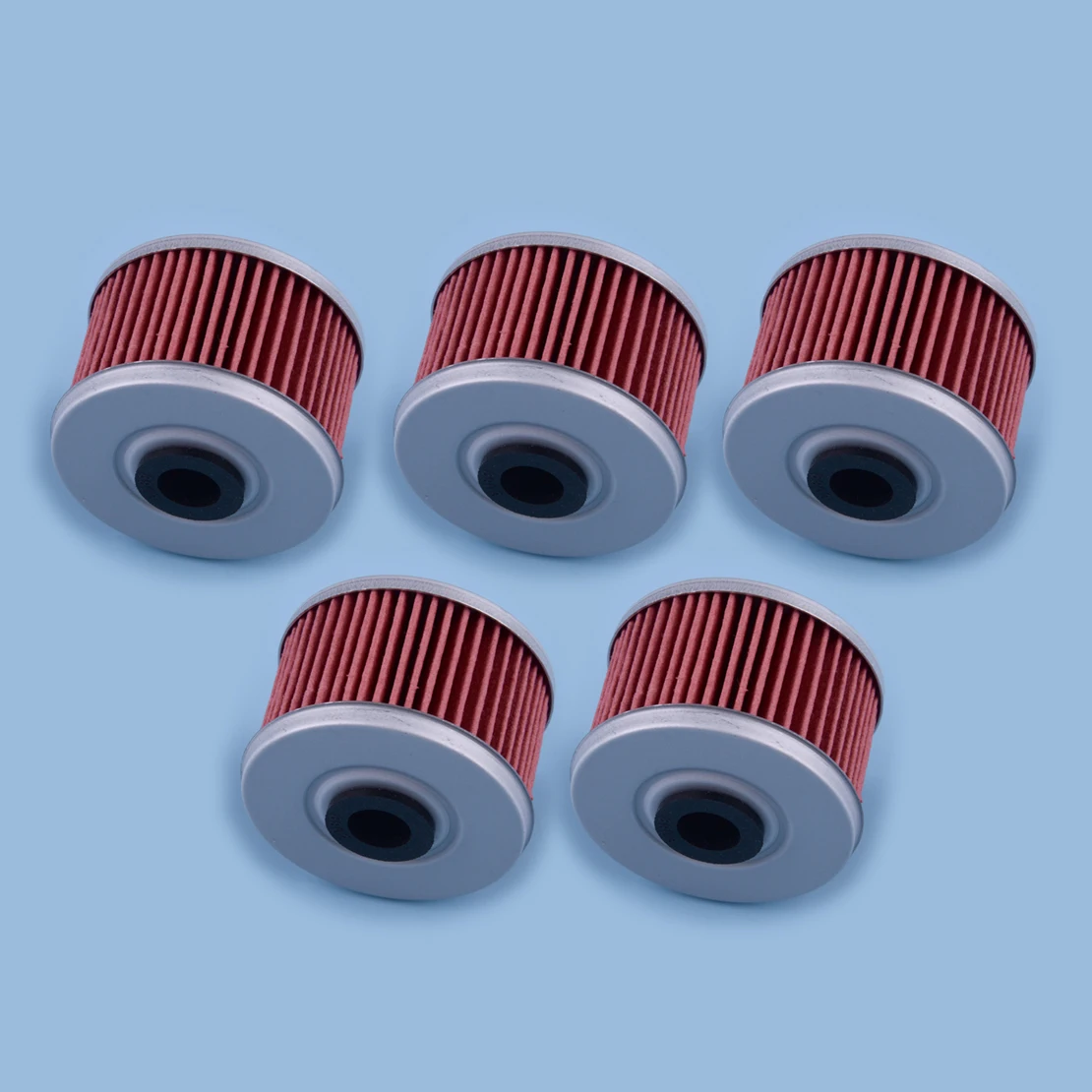 DWCX 5pcs Oil Filter Fit for Honda ATC250ES TRX200D TRX250 TRX300 TRX350 TRX400 TRX420 TRX450 FourTrax Sportrax Foreman 400