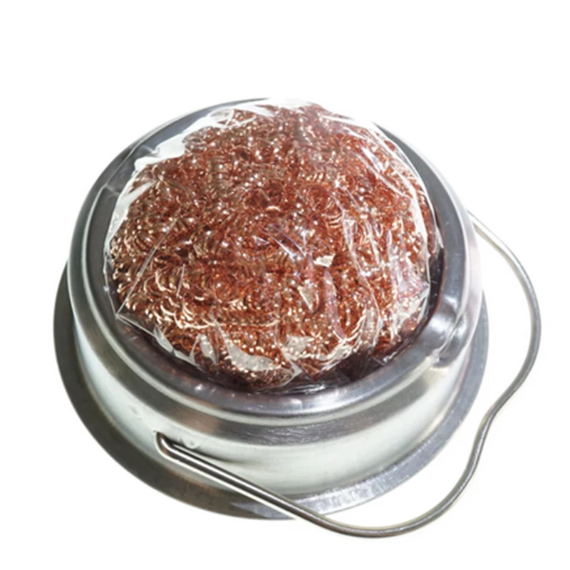 Desoldering Soldering Iron Cleaner Box Cleaning Ball Mesh Filter Nozzle Tip Copper Wire  Metal Dross Clean Ball Cleaning Tools