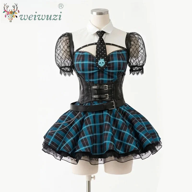 Halloween Monster Cosplay Kostüm Damen Sexy Gothic Verkleidung Party Fantasie Uniform Campus-Stil Kleid Comic Con Outfit
