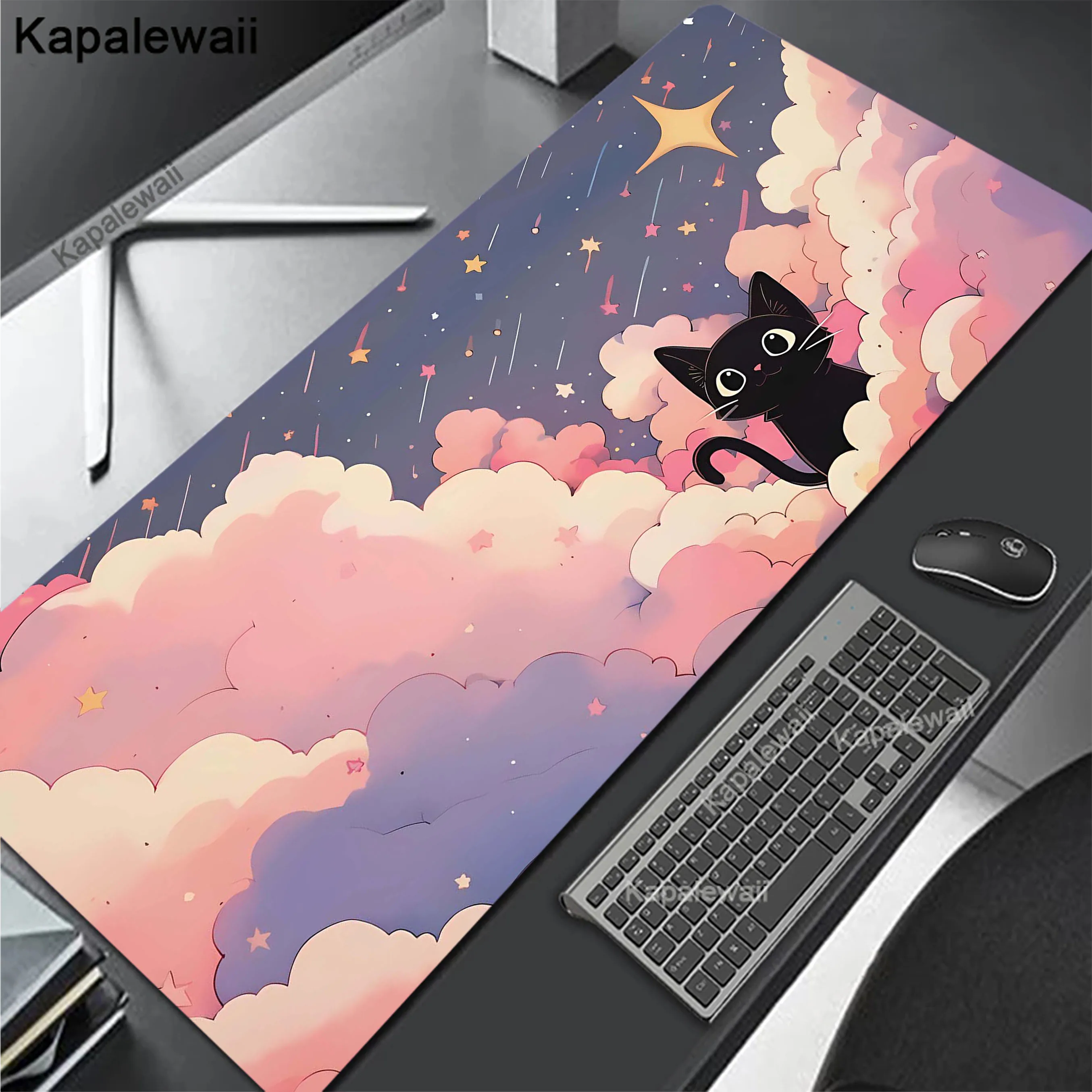 

Cute Kawaii Pink Colours Cat Mouse Pad Pc Gamer Mousepad Rubber Mouse Mat Gaming Speed Keyboard Pads Office Rubber Desk Mat