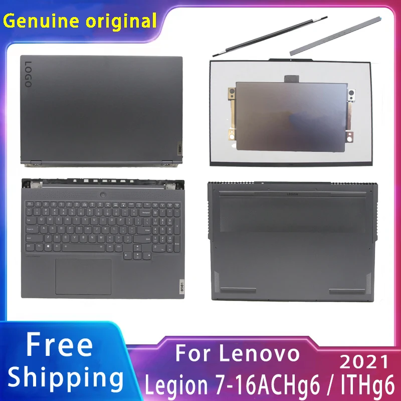 

New For Lenovo Legion 7-16ITHg6 / 7-16ACHg6 2021;Replacement Laptop Accessories Lcd Back Cover/Bottom With LOGO 5CB1C17300