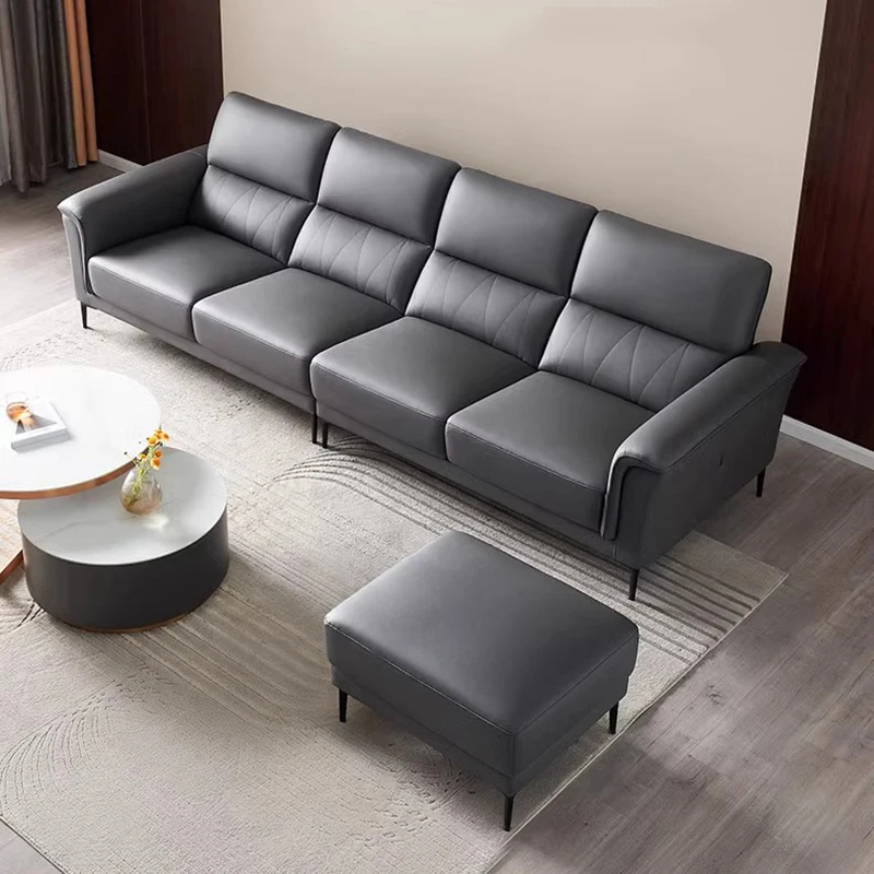 Italian Style Modern Living Room Sofas Grande L Shape Funda Sectional Sofa Minimalista Sectional Mobili Per La Casa Furniture