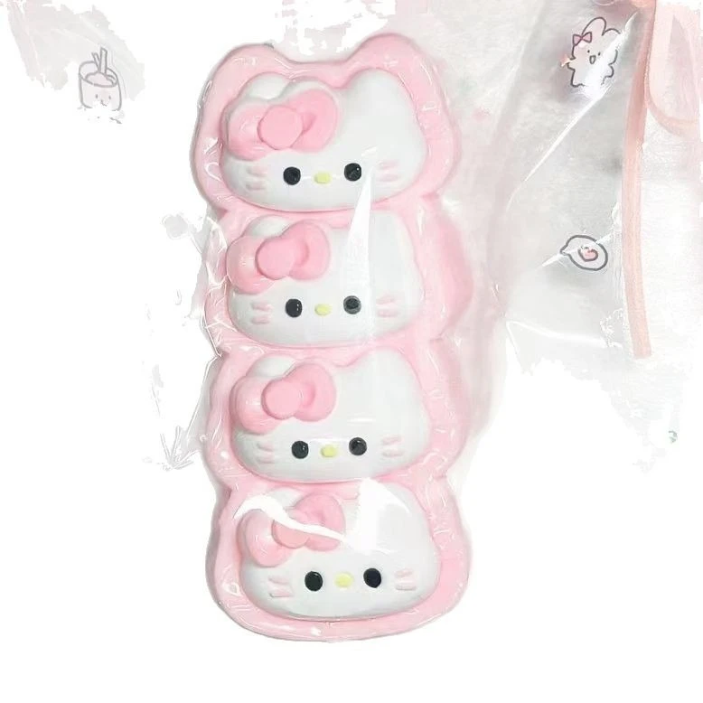 Sanrio Cute Hello Kitty Cream Stick Squeeze Toy Argilla para alívio do estresse (pintada à mão, tamanho pode ser assimétrico)