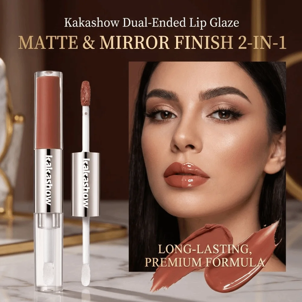 Lucidalabbra Sexy Water Crystal a Doppia Punta, Effetto Dewy Lucido, Non Appiccicoso, Rossetto Liquido Opaco a Lunga Durata, Beauty