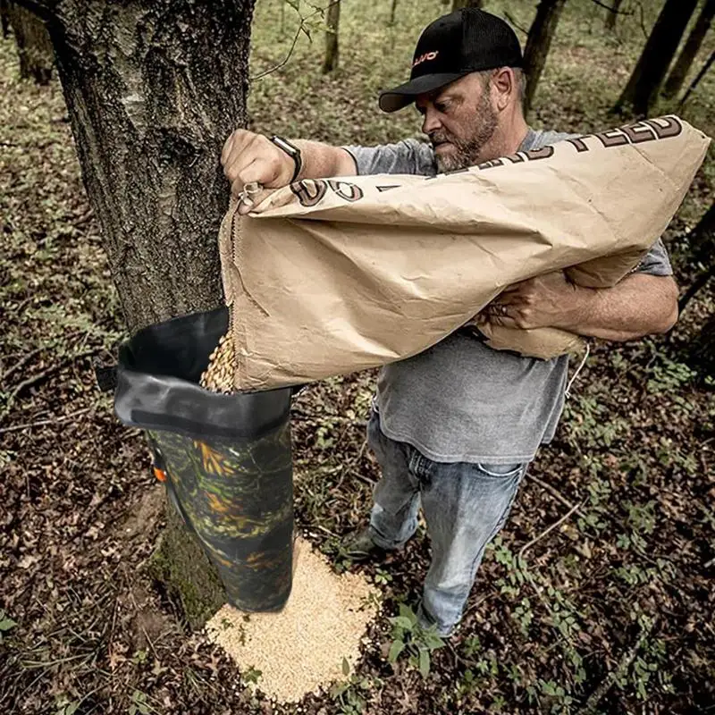 Borsa per mangiatoia per mais cervo Borsa per cervo per alimentazione 100 libbre Mangiatoie per mais per cervo regolabili impermeabili per uso esterno