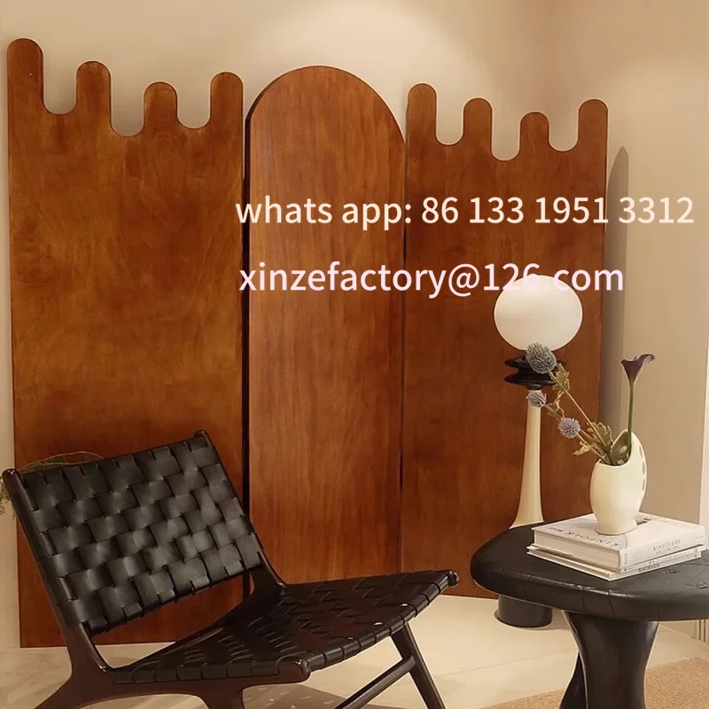 Customizable multi-layer board folding screen living room partition living room sofa background entrance bedroom decoration