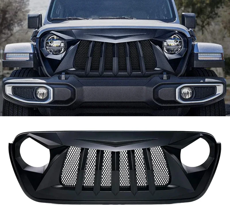 

high quality JL JT accessories 4x4 offroad Front car Grille For JEEP Wrangler