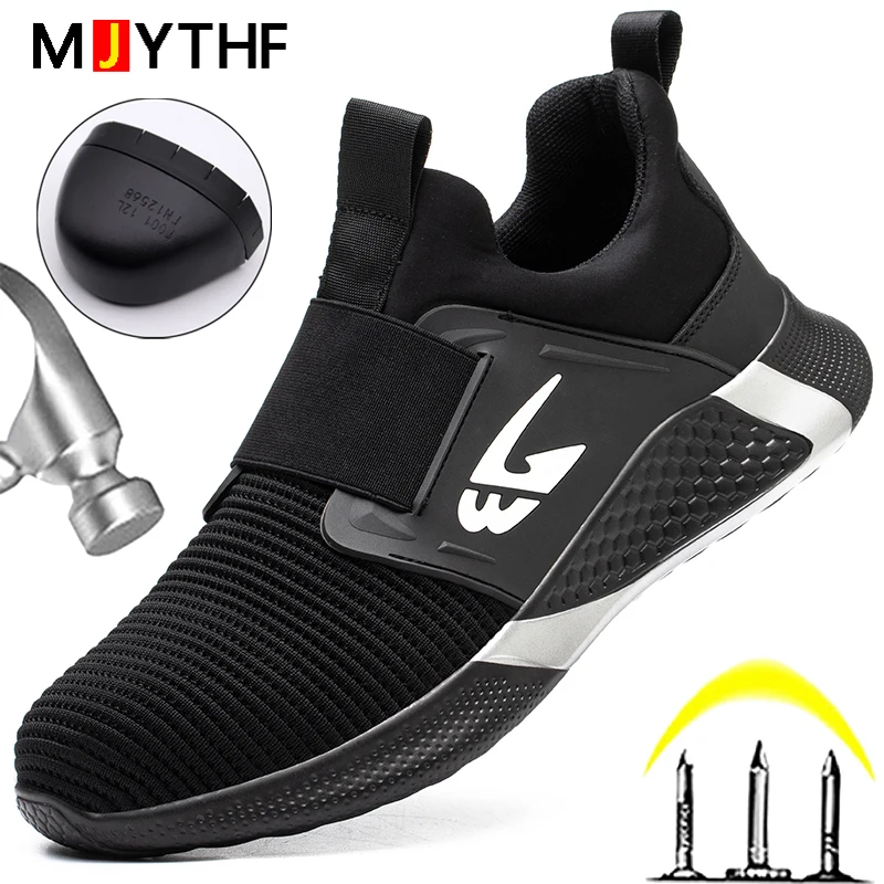 New Safety Shoes Men Shoes Work Shoes Steel Toe Shoes Anti-Puncture Safety Shoes Women Men Work Sneakers Industrial Shoes Unisex