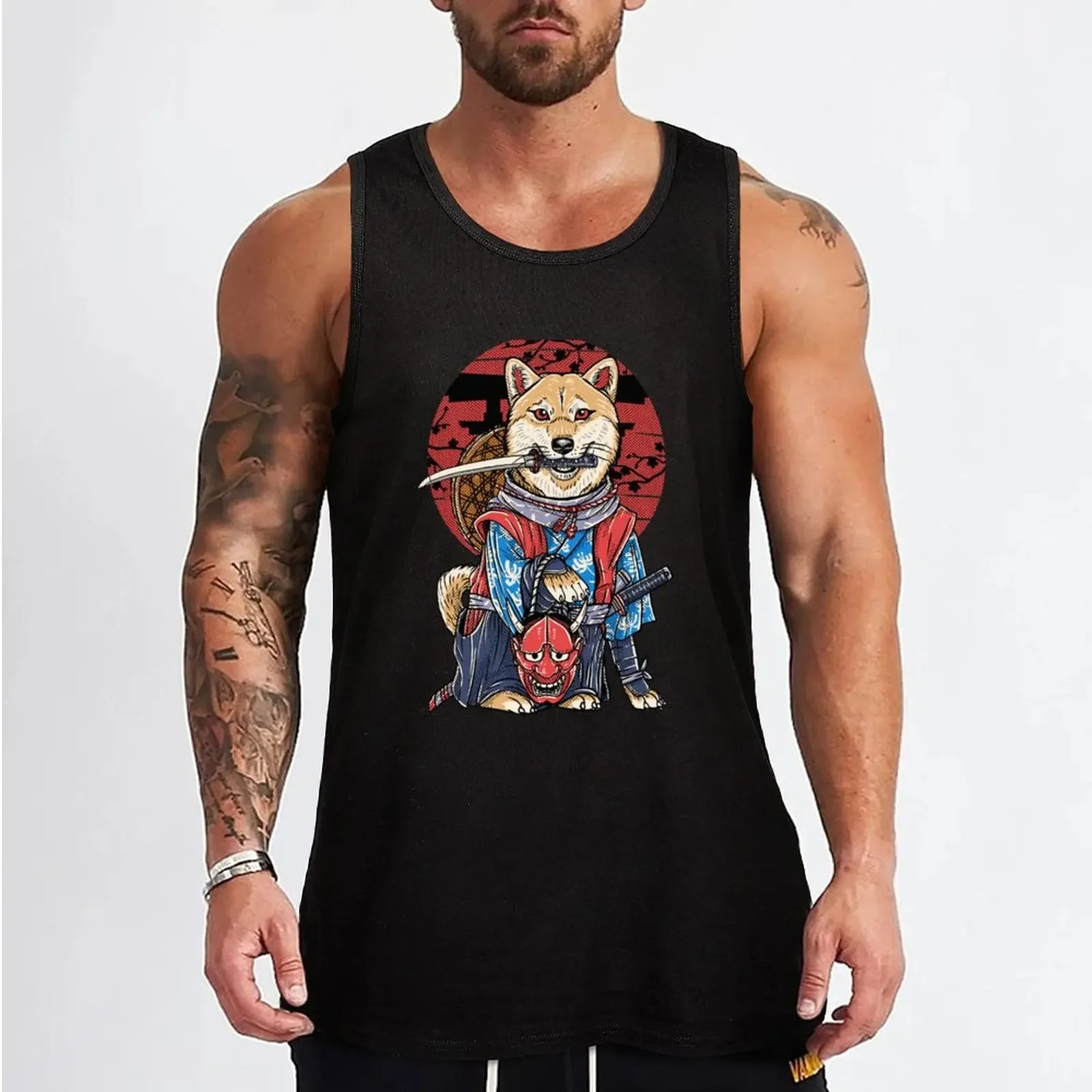 New Shinobi Shiba Tank Top Man clothes for gym bodybuilding men clothes gym clothes for man gym