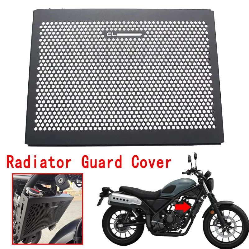 

Radiator Guard Cover Fit For Honda REBEL CMX500 CMX300 CM250 CL250 CL300 CL500 2017-2021 Motorcycle Radiator Protection Device