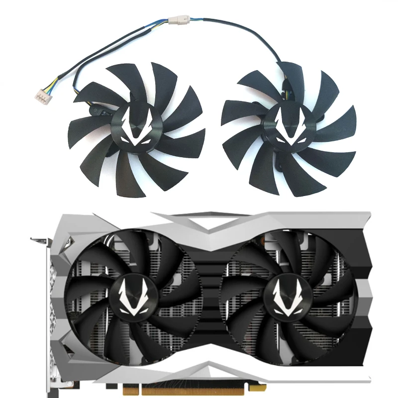 

NEW 87MM 4PIN GA92A2H GTX 1660 GPU Fan，For Zotac Geforce RTX 2060 2070 Super Mini GTX GTX 1660 1660Ti Graphics card cooling fan