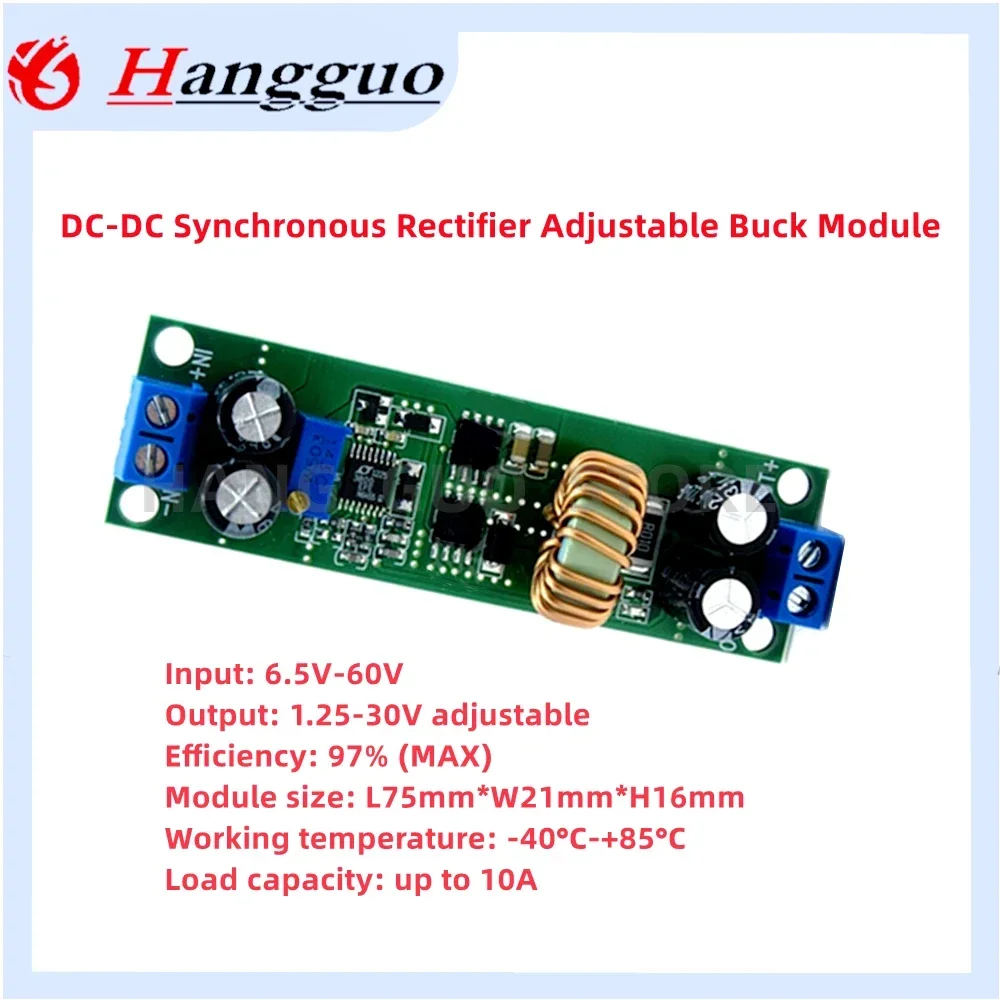 Original new DC-DC 10A Adjustable 60V 48V 36V 24V 6.5V to 30V 24V 12V 3V Car charger regulator buck converter Power module