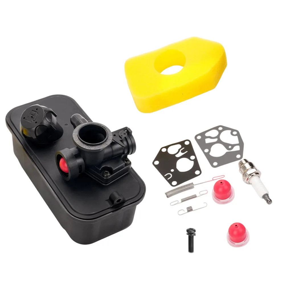 494406-P Fuel Tank 795477 Carburetor Replacement For 498809 498809A 795469 Lawn Mower Carburetor With Primer-Bulb