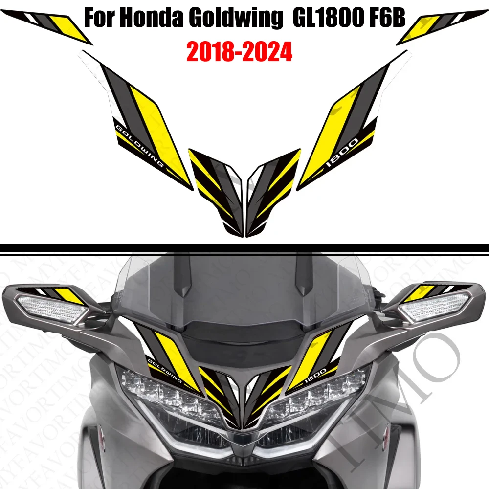 

Stickers Decals For Honda Goldwing Gold wing GL1800 F6B Tour Wheel Protector Tank Pad Side Grips Gas Fuel Kit Knee 2018 - 2024