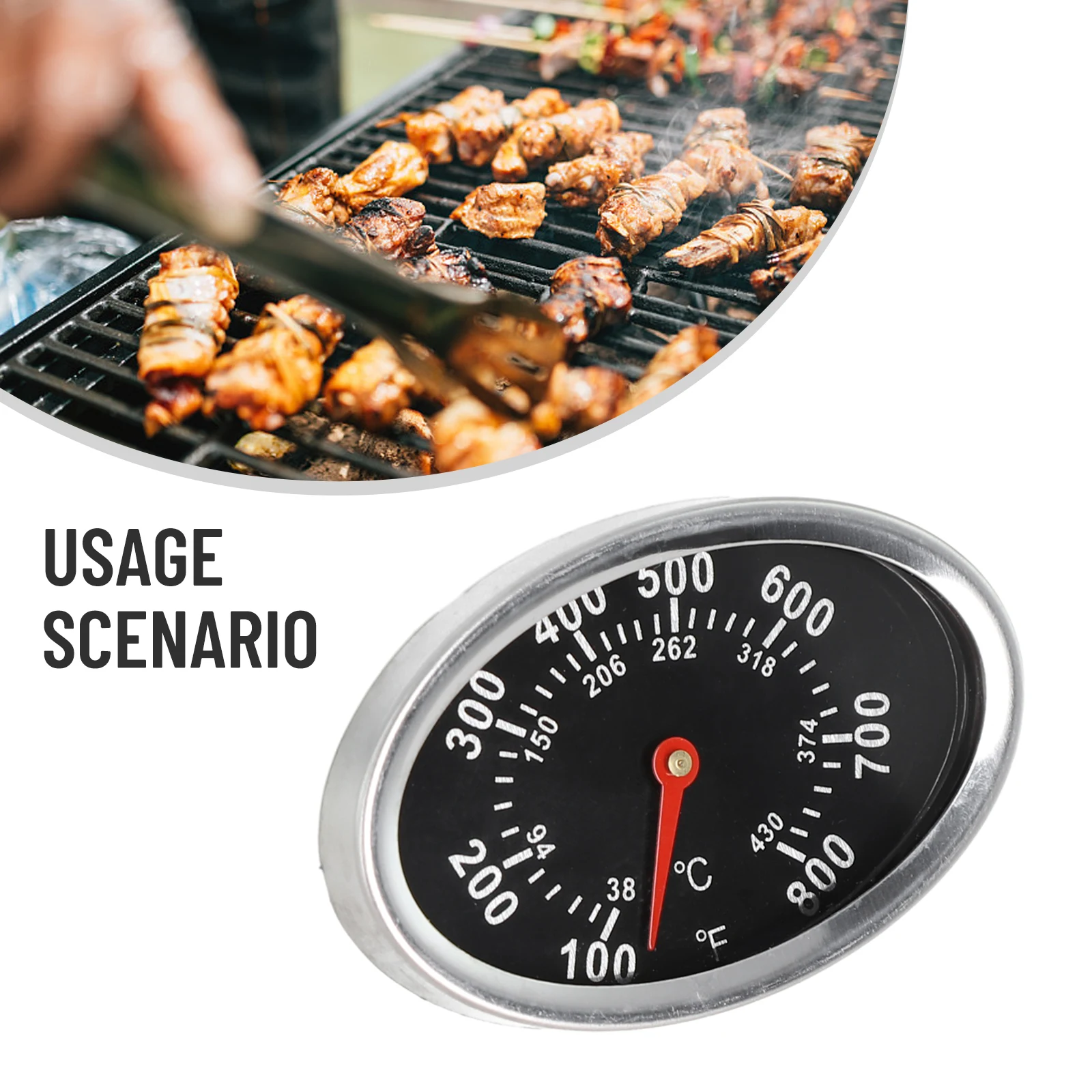 For Weber Q2000 Hood Temperature Gauge Accurate And Easy To Use Gauge Perfect Garden Power Tool Accessories For Outdoor Garden