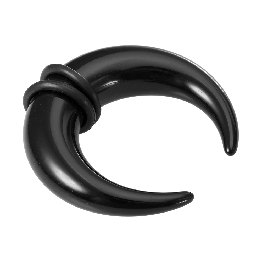 Acrylic C Shaped Taper Pincher Septum Rings, 2Pcs Set