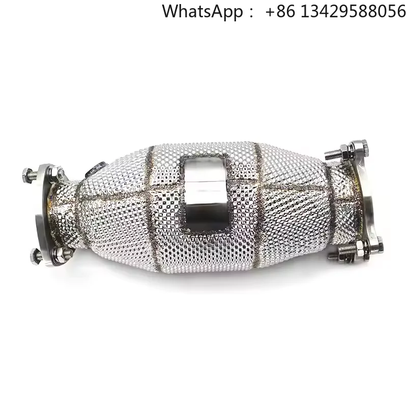 304 Stainless Steel Exhaust System High Flow Performance Downpipe for audi A7 C8 Downpipe 3.0 t With Catalytic Racing Test Pipe