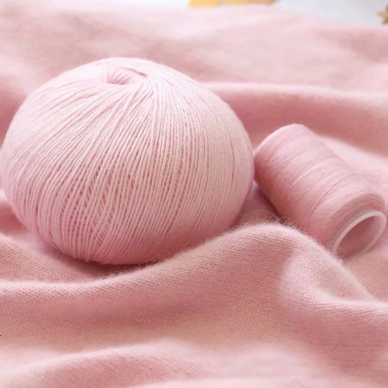 Mongolian Combed Cashmere Blended Yarn Hand-Knitted Crochet Cashmere Knitting Soft Wool Yarn Baby Scarf Blanket Thread 70g