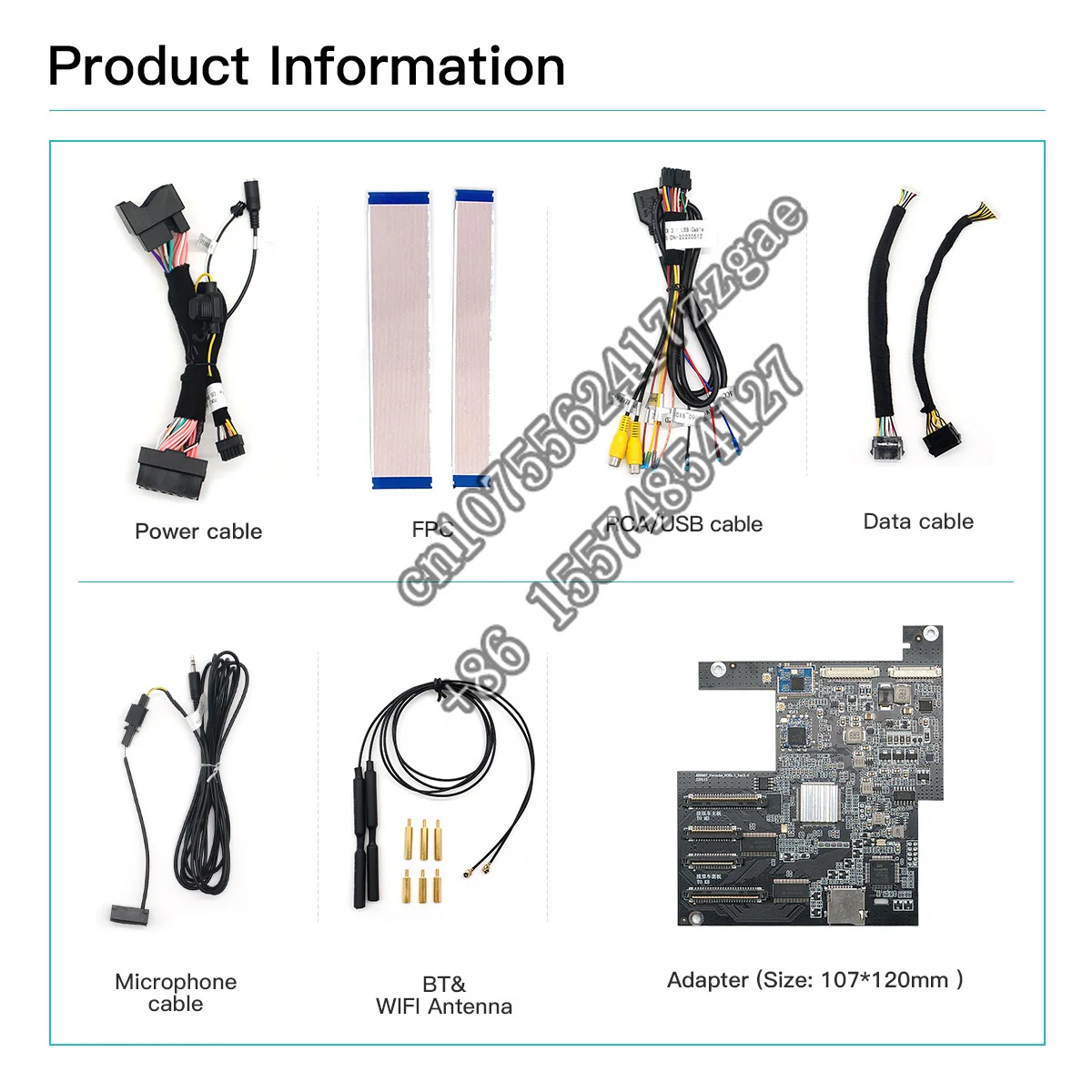 Autoabc Car video screen mirror Wireless  Carplay modular For Porsche PCM3.1 CDR3.1 Cayenne  Wireless Android Auto Carplay