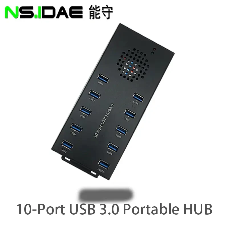 

10-Port USB3.0 HUB Compact and portable 5GBP high-speed transmission data branch expansion High compatibility