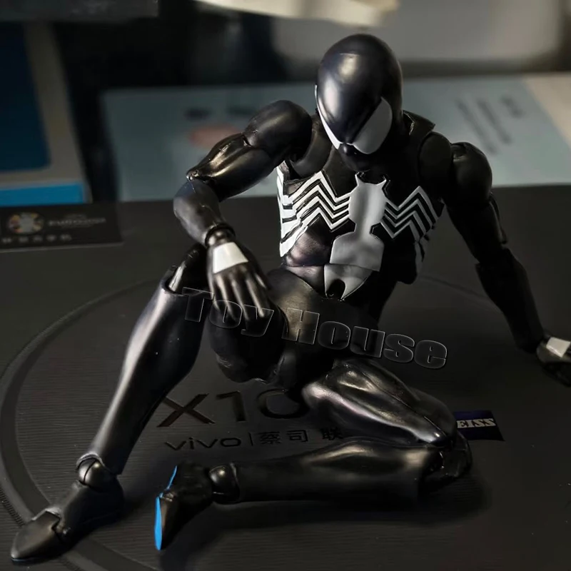 Ct Toys アニメアメイジングスパイダーマン Mafex 147 S.H.Figuarts スパイダーマンヴェノム共生アクションフィギュア 6 "アクションフィギュア模型玩具