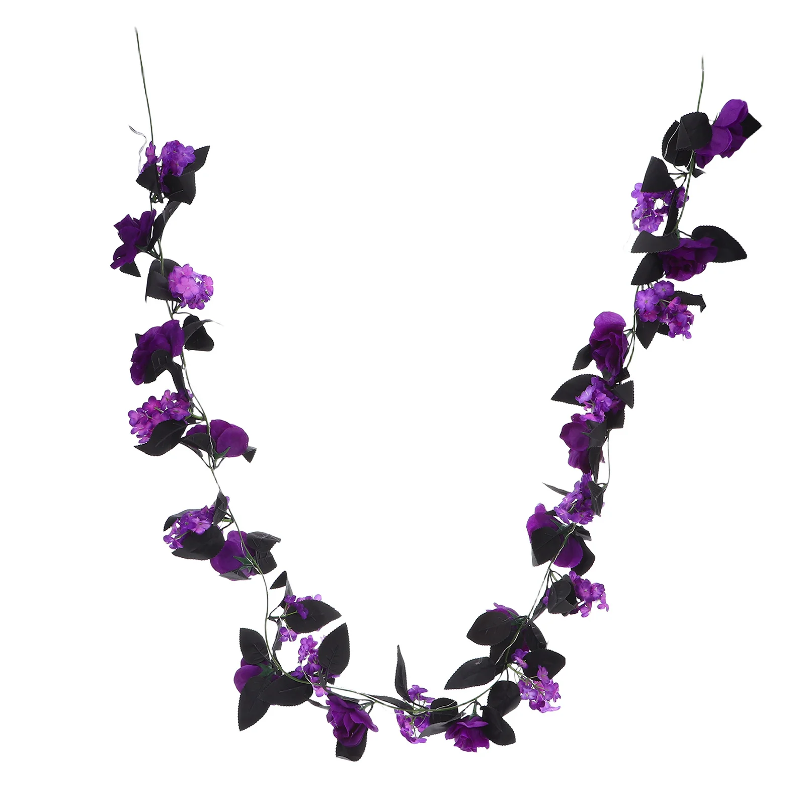 

Lifelike Rose Vine LED Fairy Lights Operated Artificial Flower Garland Halloween Bar Haunted House Wedding Party