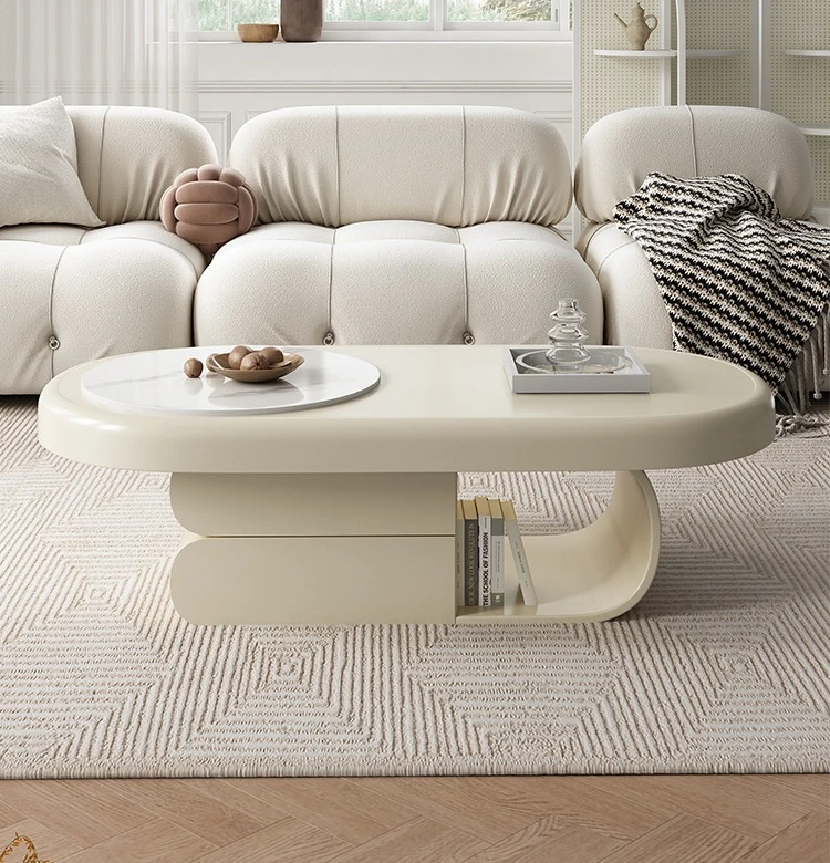 

Biscuits cream wind coffee table living room household small apartment furniture high sense