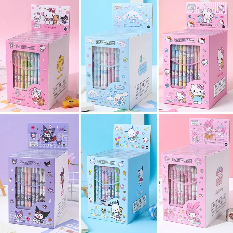 sanrio apagavel gel pen ola kitty kuromi cinnamoroll caneta neutra papelaria de escritorio material escolar atacado 12 pcs 01