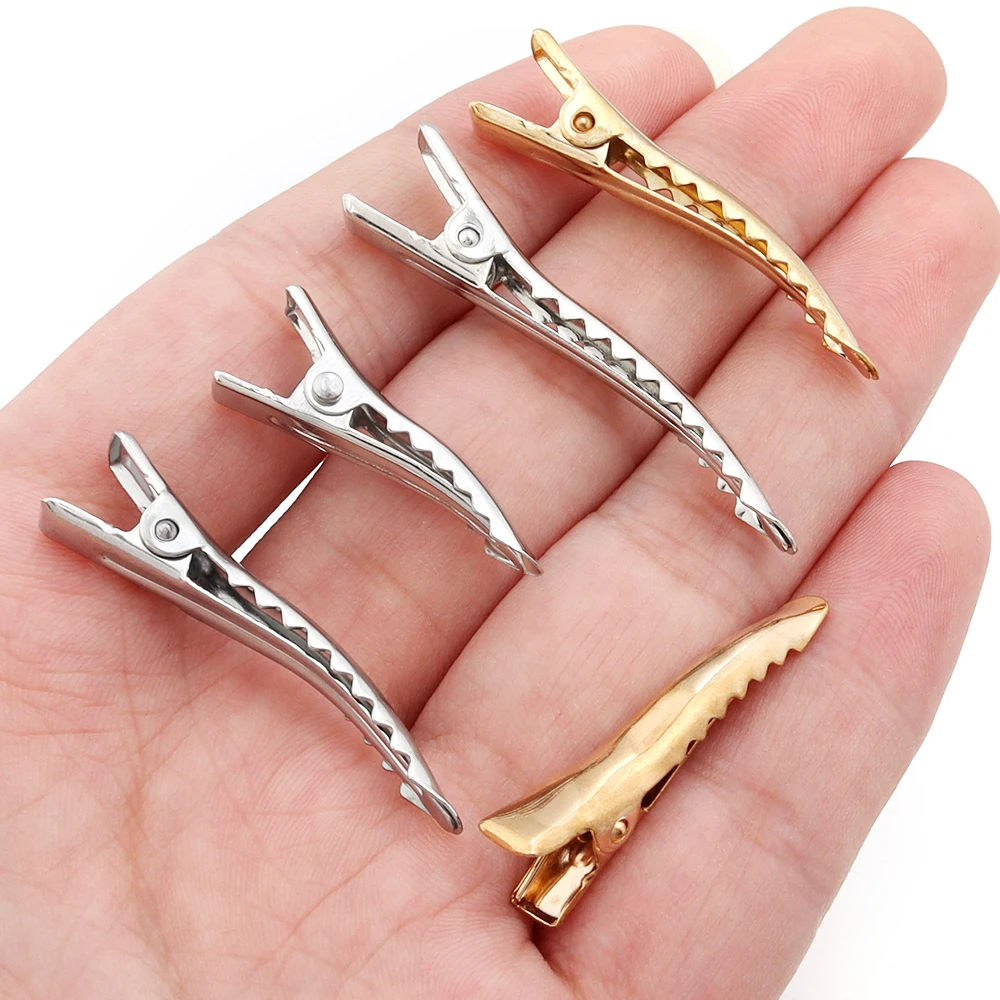 10pcs/Lot Metal Alligator Clips Teeth Hair Clips Pins Hairclips DIY Handmade Material Jewelry Accessories Wholesale