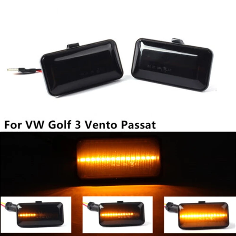 

For VW Volkswagen Golf 3 MK3 1H1 1H5 1E7 Passat 35i Vento 1H2 1991 1992 1993 1994 1995 LED Side Marker Turn Light Signal Lamp