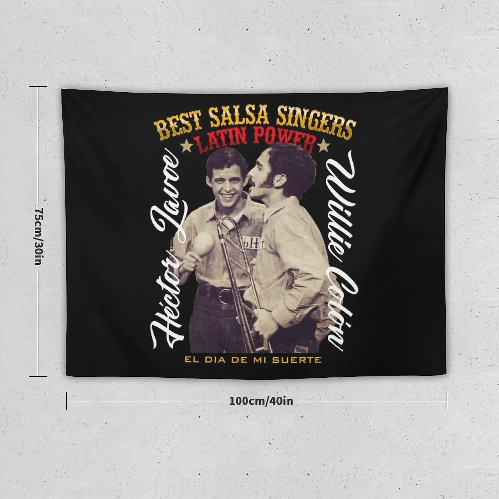 Willie Colon, Hector Lavoe - El dia de mi Suerte. Fania Tapestry Wall Decorations Room Ornaments Home Decorations Tapestry