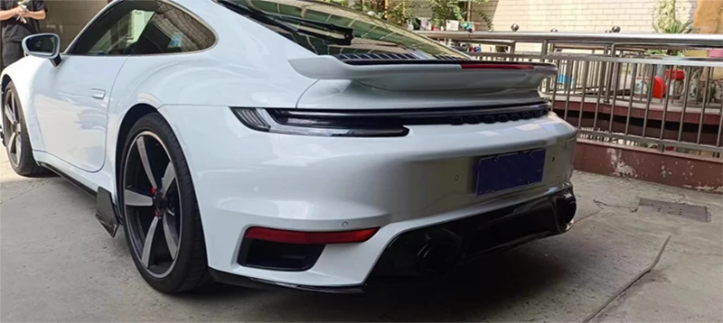 Car Tail Wing Fit for Porsche 911 992 SD Turbo S Priming Paint Electric Lift Tail Spoiler Tail Wing Car Exterior Accessories