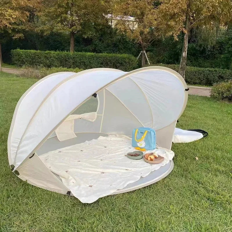 Outdoor beach tent, quick opening, fully automatic pop-up, simple shading, sun protection, fishing park, seaside leisure