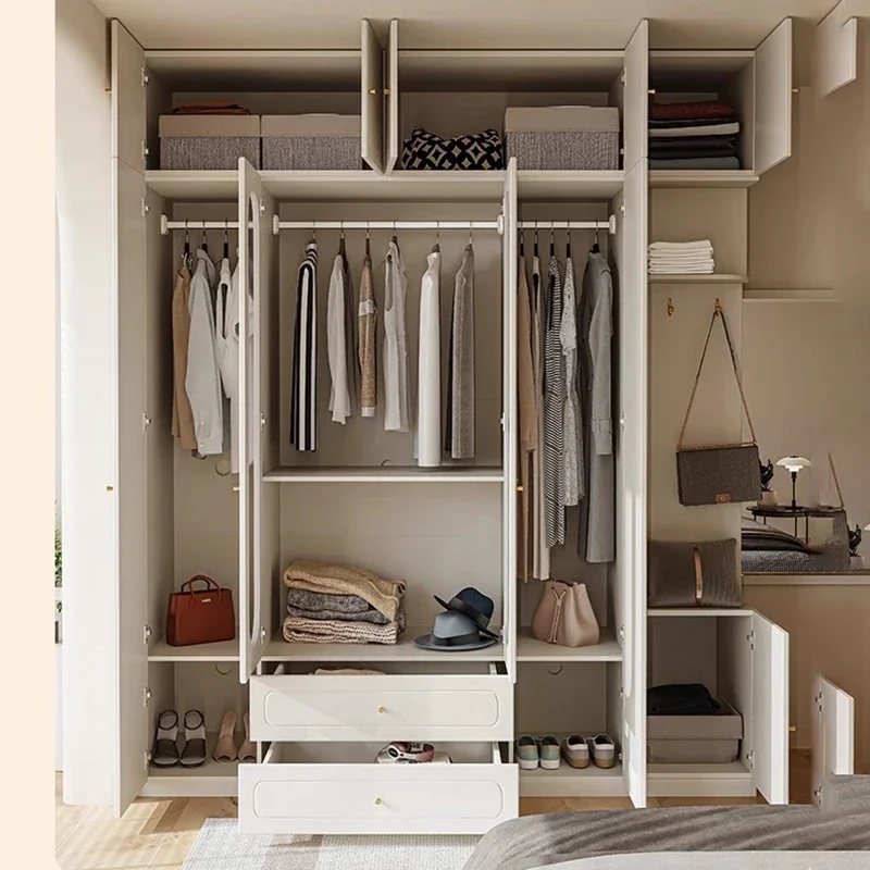 Storage Organizer Wardrobe Closet Display Cabinet Portable Drawer Open Wardrobe Closet HangingArmario Madera Beds Furniture