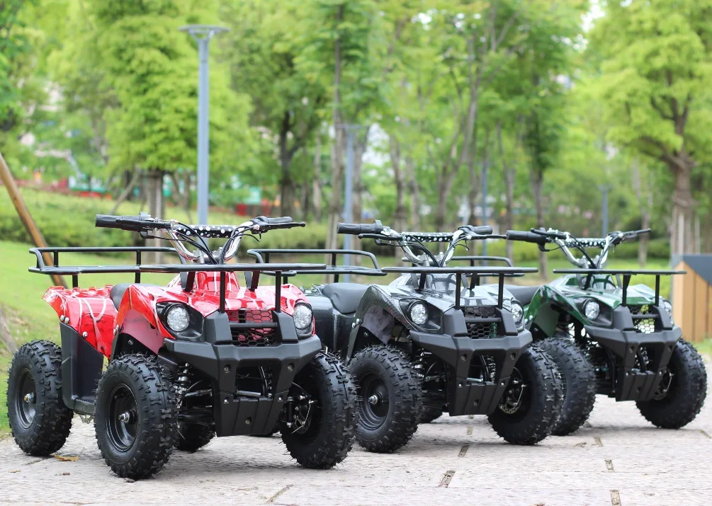 800W/36V 1000W Brush Motor Off Road 49cc Mini Quad Bikes For Sale Electric Atv For Kids E-atvs