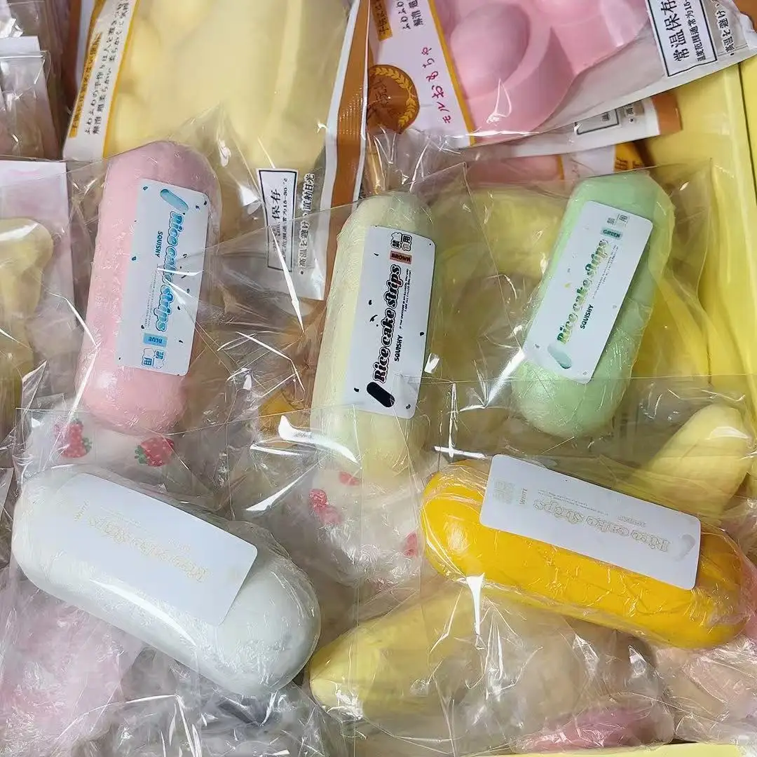 Squishy Mochi fruta pan apretar PU juguetes de rebote lento súper suave realista pan comida juego divertido descompresión ventilación Fidget