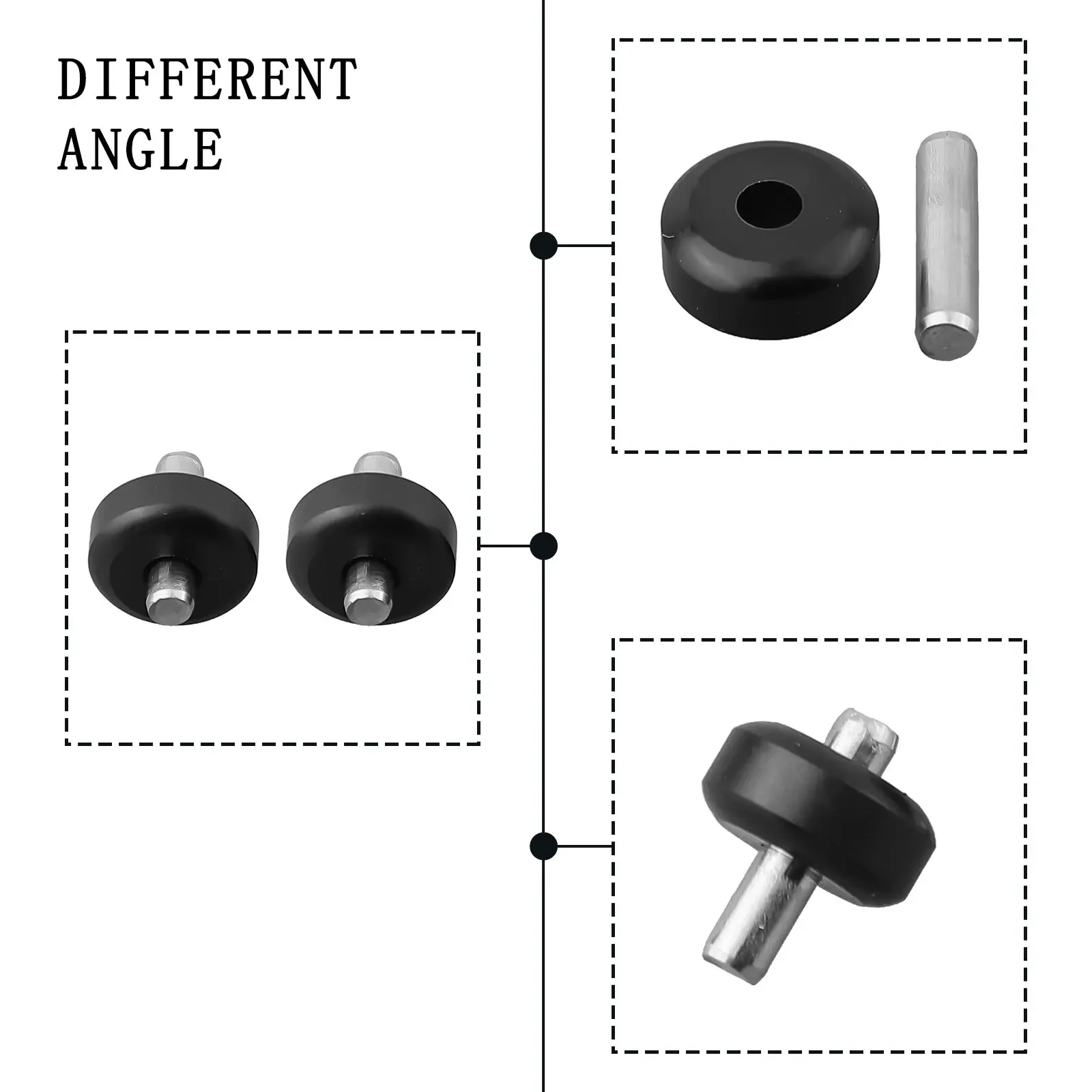 2pcs Vacuum Cleaner Wheels Spare Parts For Tineco Floor 3/S3/S3 Breeze/IFloor 3 Vacuum Cleaner Part Widened Rollers