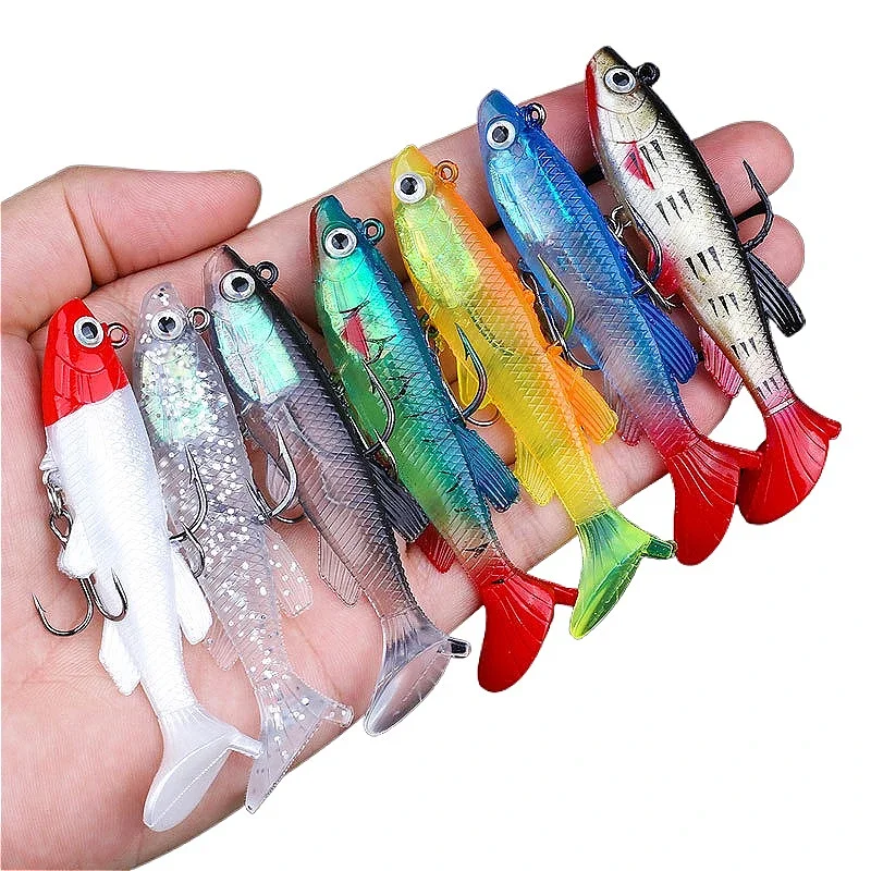 

ZWICKE Leaded Soft Lure 8.5cm 13g Soft Lures Fishing Artificial Lures Silicone Bass Pike Minnow Swimbait Jigging Sinking Baits