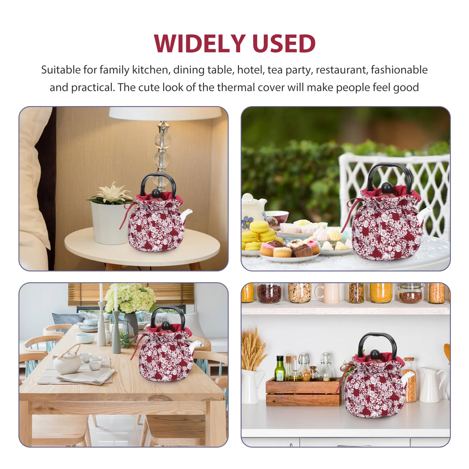 

Insulated Tea Pot Cover Lightweight Thermal Kettle Cozy For Home Travel Decorative Heat Retaining Tea Pots Cover