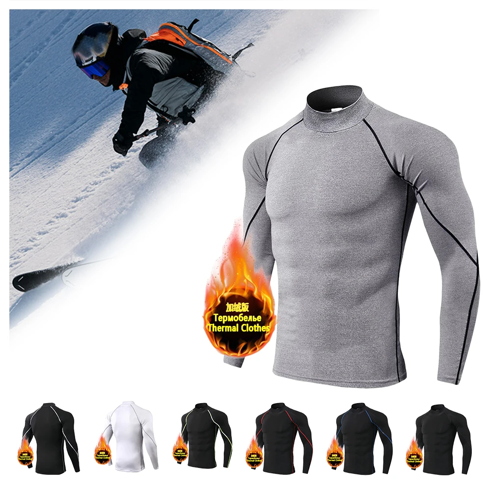 Men Premium Thermal Underwear Suit Ultra Soft Long Lined Warm Base Layer Mens Thermals Top Ski Warm Clothes Gym Sports Clothing