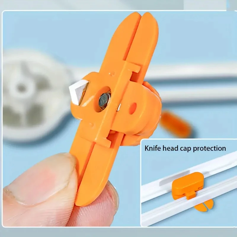 قاطعة دائرية 360 درجة، قاطعة ورق قابلة للتعديل مع مقياس قياس - أداة مكتبية يدوية، لقطع دائري دقيق