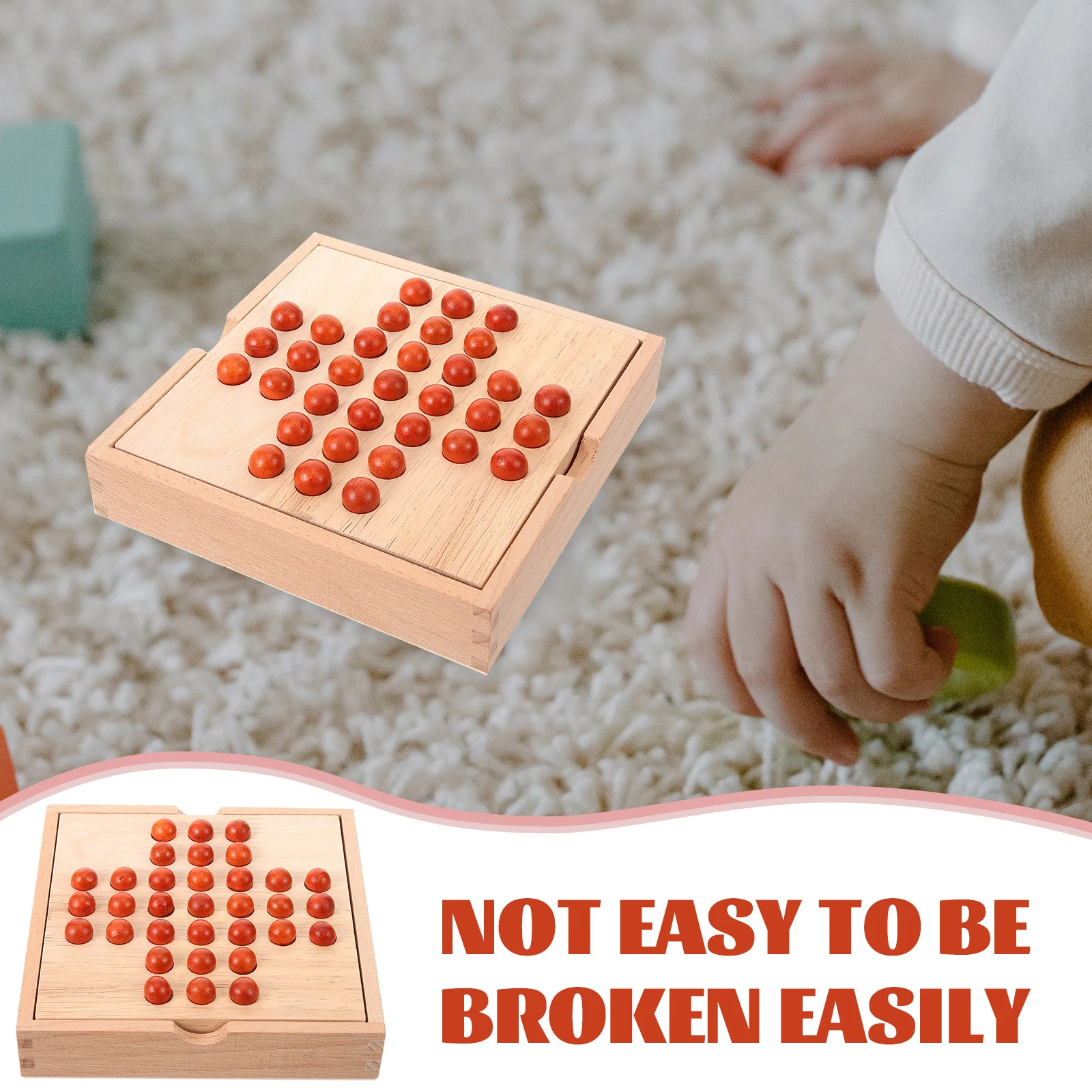 Single Noble Chess Wood Early Educational Parent-child Interaction Checkerboard Indoor