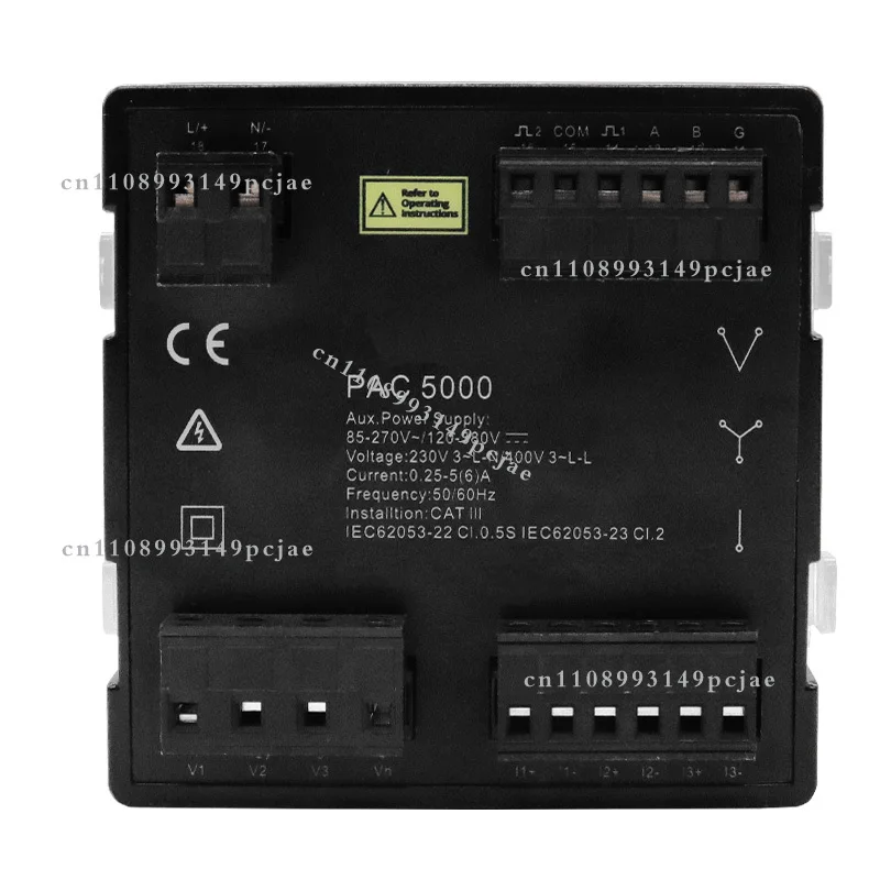 Multi-function Power Panel 3 Phase Energy Meter Smart Multi-Rate 96*96mm RS485 Modbus RTU With Current Transformer 5A CT Connect