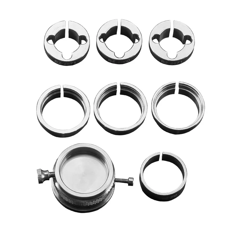 Watch 8-Piece Rotating Movement Holder Set Multi-Function Watchmaker Stand for Movement Maintenance & Servicing