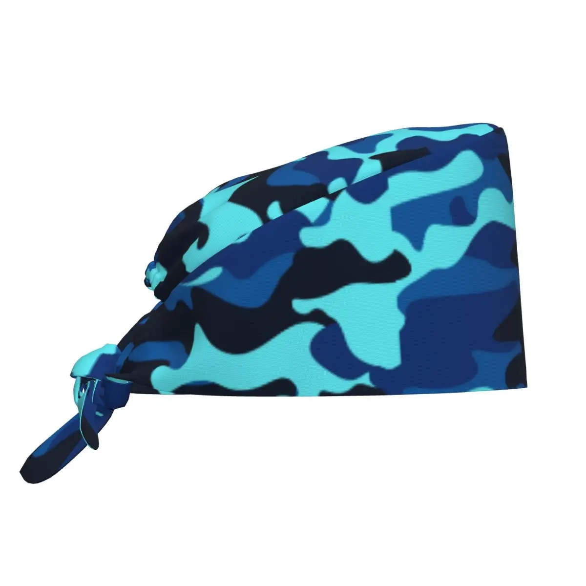 Adjustable Navy Blue Military Camo Working Hat Men Women War Camouflage Scrub Caps Scrub Nursing Doctor Surgeon Cap for Dentist