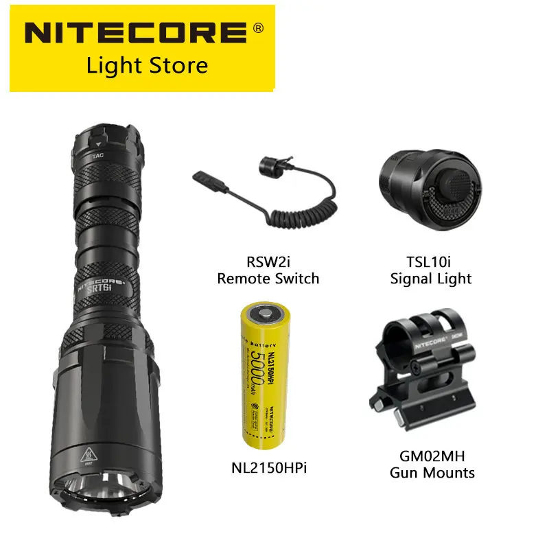 nitecore lanterna recarregavel com ajuste de brilho tocha smartring lanterna com bateria usb c 3000 lumens 5000mah srt7i 2023 01