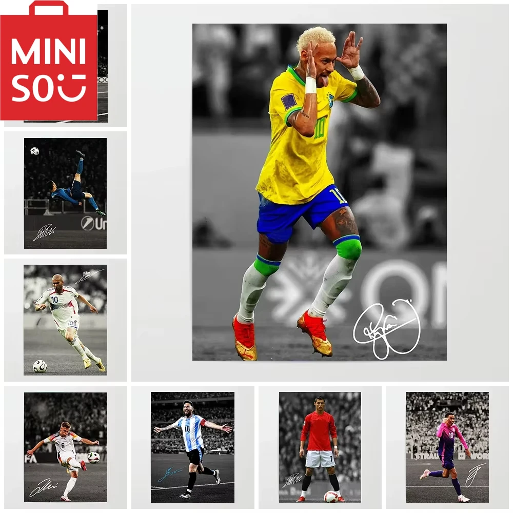 

MINISO картина маслом по номерам наборы современный футбол спортивный игрок портретный рисунок номеров холст картины по номерам домашний декор