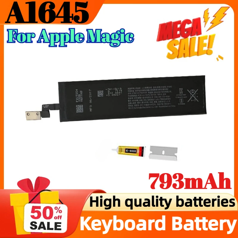 

A1645 793mAh Digital Battery For Apple Magic Keyboard A1644 A1843 Wireless Keyboard G6